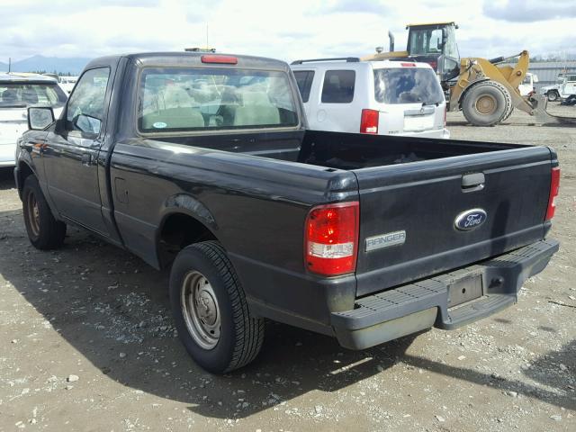 1FTYR10D66PA61628 - 2006 FORD RANGER BLACK photo 3