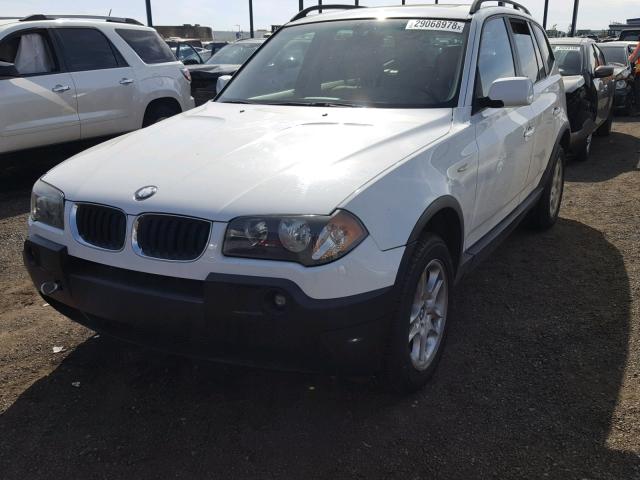 WBXPA73445WC47986 - 2005 BMW X3 2.5I WHITE photo 2