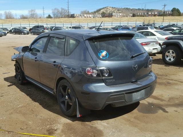 JM1BK343281129274 - 2008 MAZDA 3 HATCHBAC GRAY photo 3