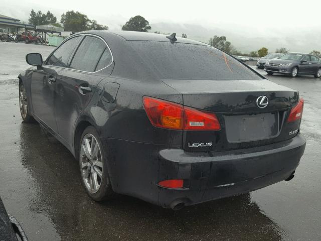 JTHBK262972030408 - 2007 LEXUS IS 250 BLACK photo 3