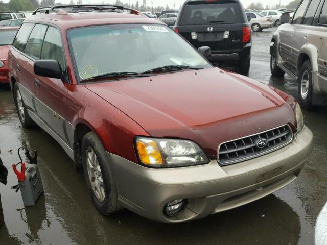 4S3BH675236616211 - 2003 SUBARU LEGACY OUT RED photo 1