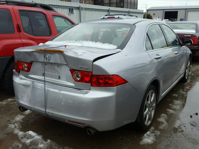 JH4CL96894C027917 - 2004 ACURA TSX SILVER photo 4