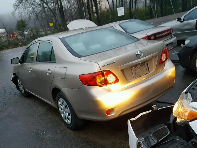 1NXBU4EEXAZ239571 - 2010 TOYOTA COROLLA BA TAN photo 3