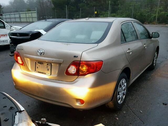 1NXBU4EEXAZ239571 - 2010 TOYOTA COROLLA BA TAN photo 4