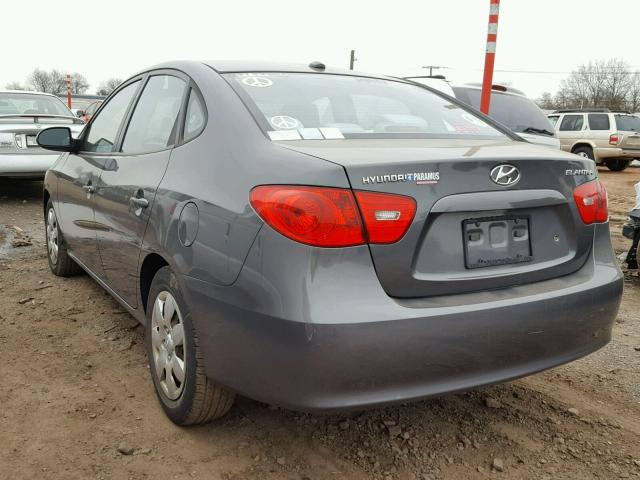 KMHDU46D87U193729 - 2007 HYUNDAI ELANTRA GL GRAY photo 3