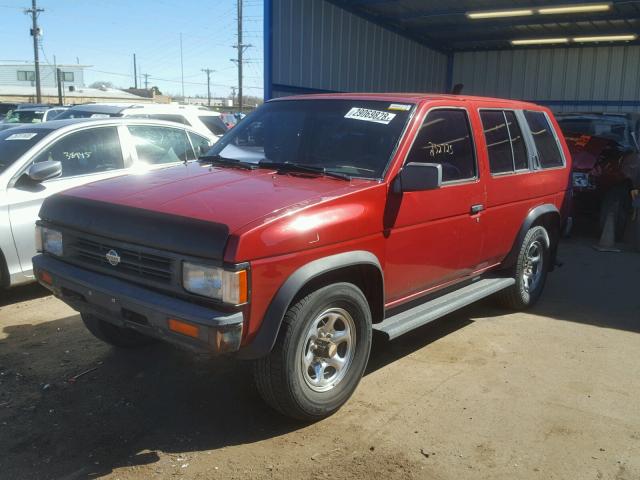 JN8HD17Y3SW104219 - 1995 NISSAN PATHFINDER RED photo 2