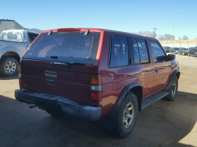 JN8HD17Y3SW104219 - 1995 NISSAN PATHFINDER RED photo 4