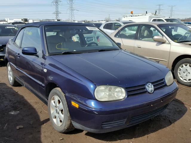 3VWDC21V32M804871 - 2002 VOLKSWAGEN CABRIO GLX BLUE photo 1