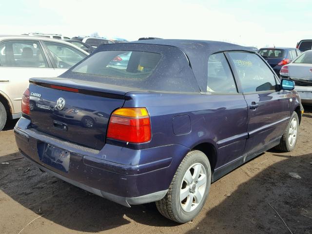 3VWDC21V32M804871 - 2002 VOLKSWAGEN CABRIO GLX 蓝色 照片 4
