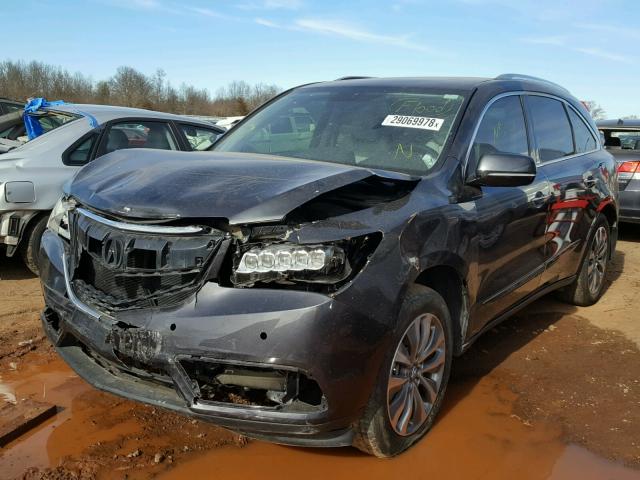 5FRYD4H44FB007807 - 2015 ACURA MDX TECHNO BLACK photo 2