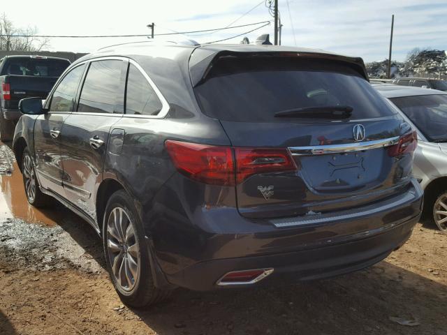 5FRYD4H44FB007807 - 2015 ACURA MDX TECHNO BLACK photo 3