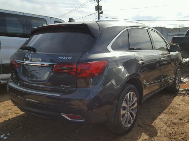 5FRYD4H44FB007807 - 2015 ACURA MDX TECHNO BLACK photo 4