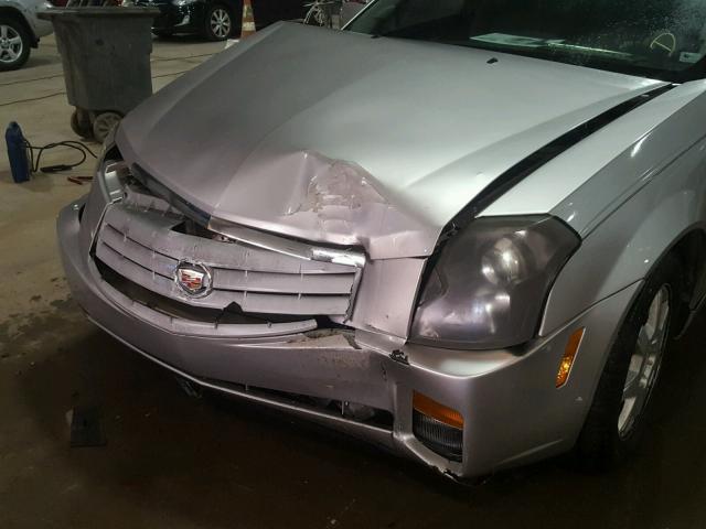 1G6DM57T970121593 - 2007 CADILLAC CTS SILVER photo 9