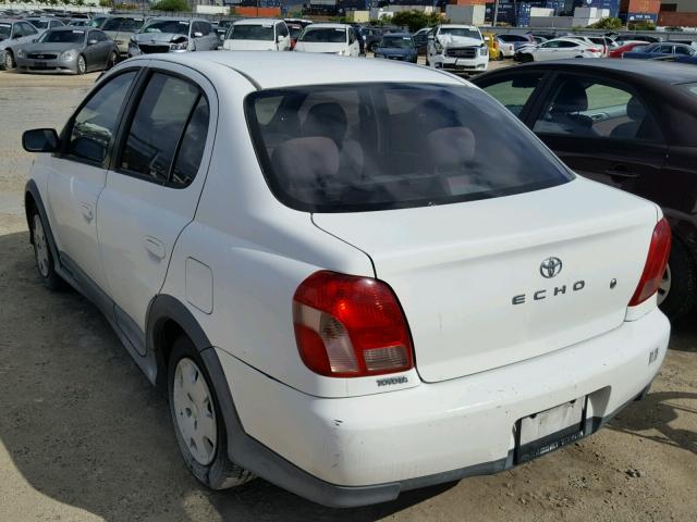 JTDBT123910130616 - 2001 TOYOTA ECHO WHITE photo 3