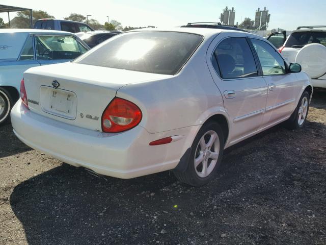 JN1CA31D41T825619 - 2001 NISSAN MAXIMA GXE WHITE photo 4