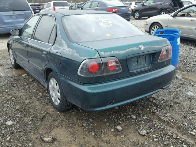 2HGEJ6575XH504367 - 1999 HONDA CIVIC LX GREEN photo 3