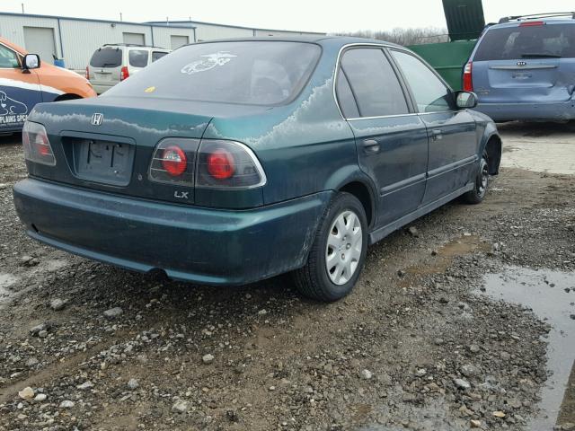 2HGEJ6575XH504367 - 1999 HONDA CIVIC LX GREEN photo 4