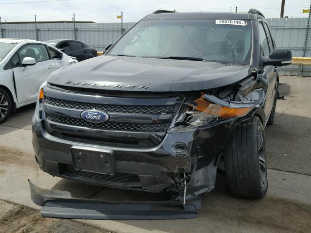 1FM5K8GT9FGB16968 - 2015 FORD EXPLORER S BLACK photo 9