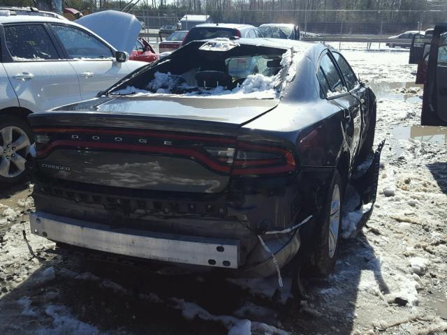 2C3CDXBG4FH790111 - 2015 DODGE CHARGER SE GRAY photo 4