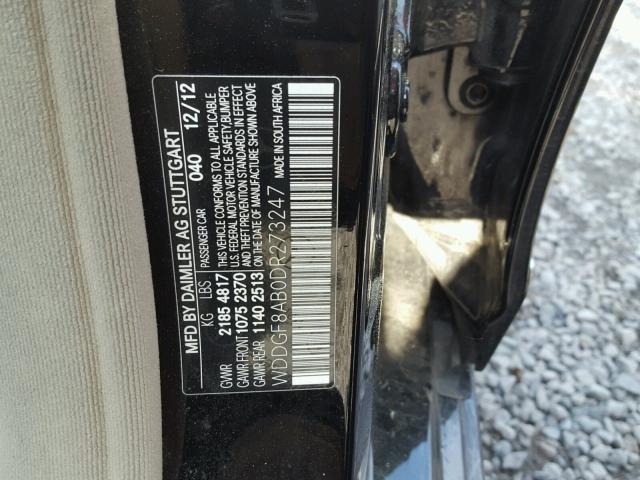 WDDGF8AB0DR273247 - 2013 MERCEDES-BENZ C 300 4MAT BLACK photo 10