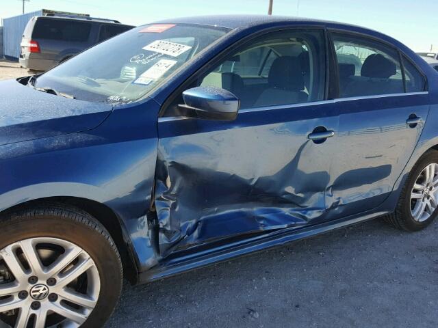 3VW2B7AJ7HM239053 - 2017 VOLKSWAGEN JETTA S 蓝色 照片 9