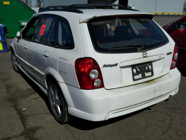 JM1BJ245931121132 - 2003 MAZDA PROTEGE PR WHITE photo 3