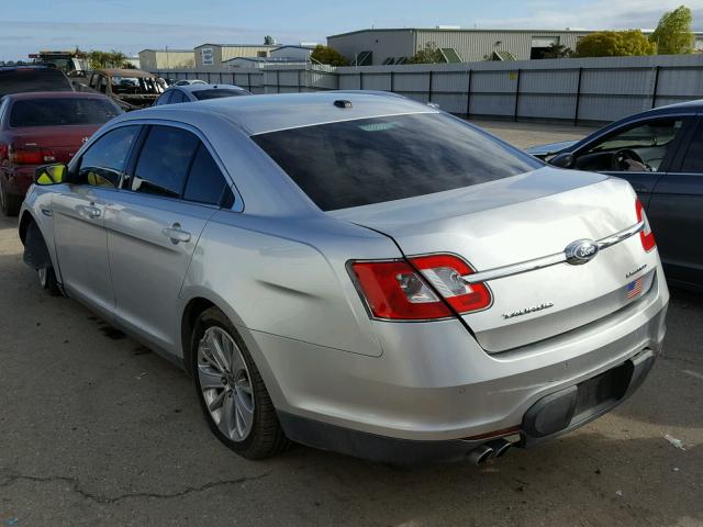 1FAHP2FW8AG163306 - 2010 FORD TAURUS LIM SILVER photo 3