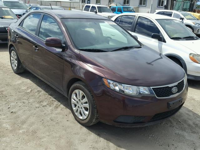 KNAFU4A23B5378807 - 2011 KIA FORTE EX MAROON photo 1