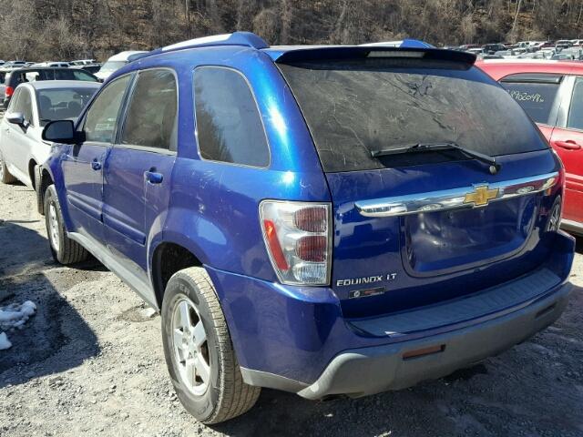 2CNDL63F566133814 - 2006 CHEVROLET EQUINOX LT BLUE photo 3