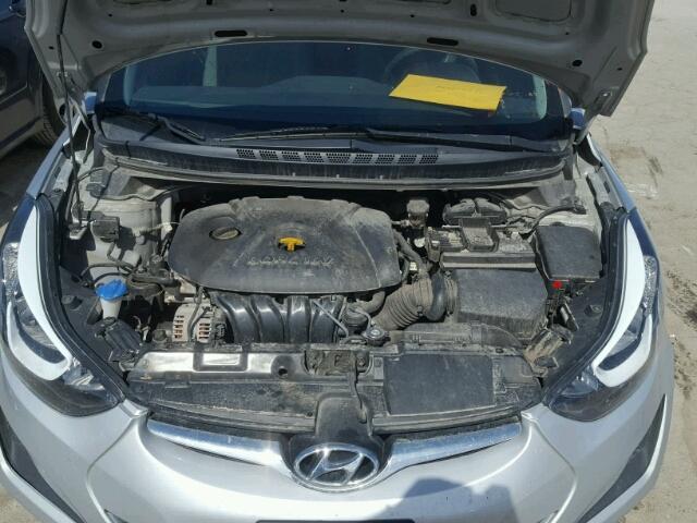 5NPDH4AE3EH509117 - 2014 HYUNDAI ELANTRA SE SILVER photo 7