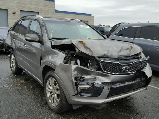 5XYKW4A23BG138188 - 2011 KIA SORENTO SX GRAY photo 1