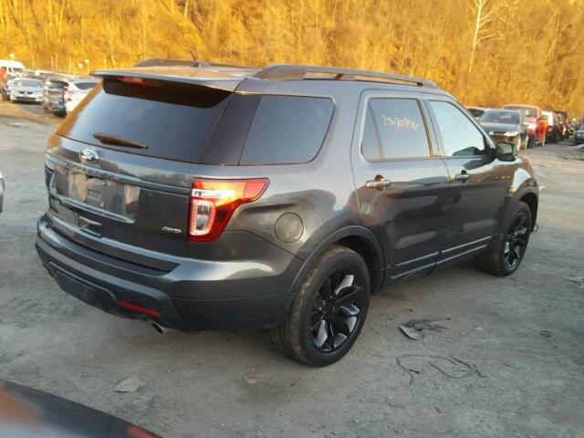 1FM5K8D89FGA82238 - 2015 FORD EXPLORER X GRAY photo 4