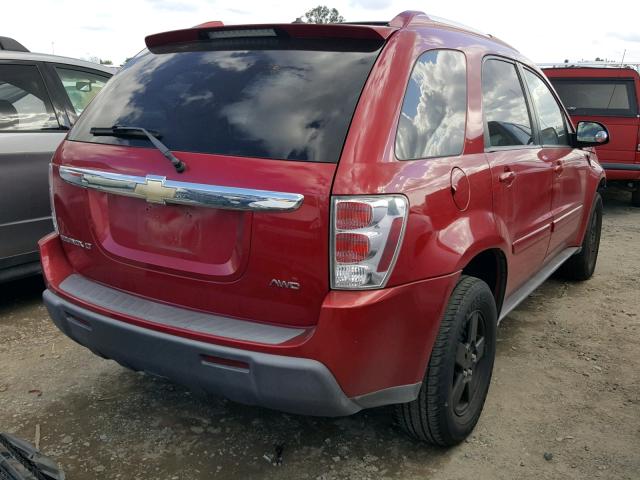 2CNDL73F156034010 - 2005 CHEVROLET EQUINOX LT RED photo 4