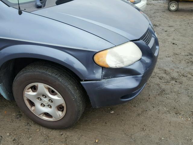 1B4GP24312B683888 - 2002 DODGE GRAND CARA BLUE photo 9