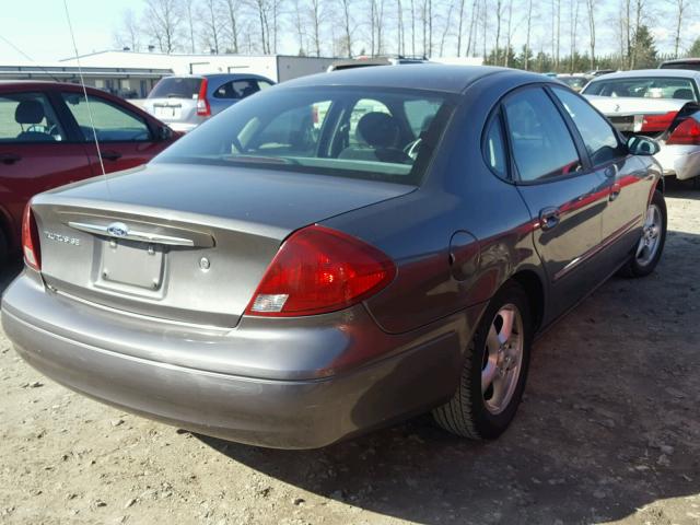 1FAFP53U82G205812 - 2002 FORD TAURUS SE GRAY photo 4