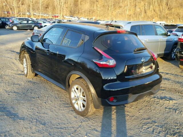 JN8AF5MVXFT550856 - 2015 NISSAN JUKE S BLACK photo 3