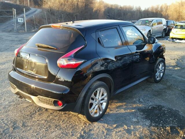 JN8AF5MVXFT550856 - 2015 NISSAN JUKE S BLACK photo 4