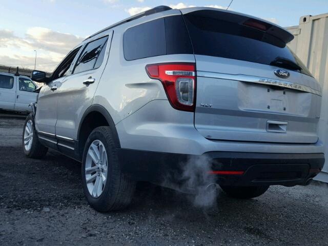 1FM5K8D80FGB64133 - 2015 FORD EXPLORER X SILVER photo 3