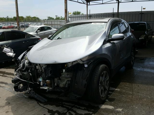7FARW1H5XJE001112 - 2018 HONDA CR-V EX SILVER photo 2