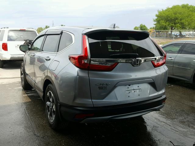7FARW1H5XJE001112 - 2018 HONDA CR-V EX SILVER photo 3