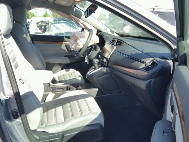 7FARW1H5XJE001112 - 2018 HONDA CR-V EX SILVER photo 5