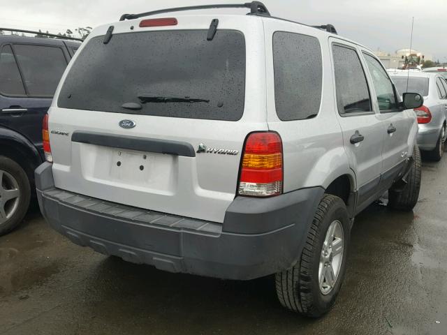 1FMYU95H96KA62077 - 2006 FORD ESCAPE HEV SILVER photo 4