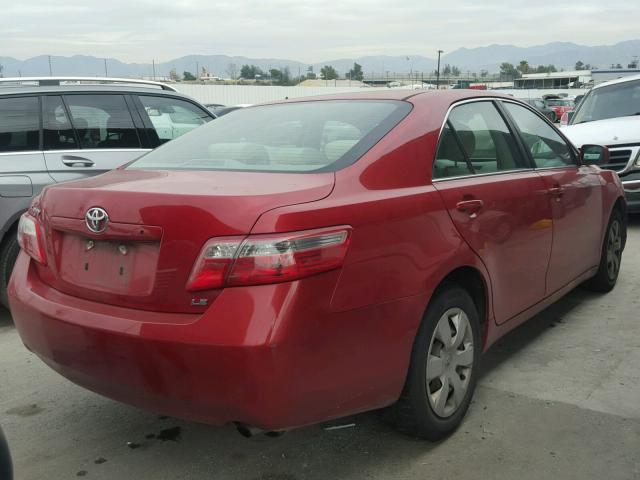 4T1BE46K57U112124 - 2007 TOYOTA CAMRY NEW RED photo 4