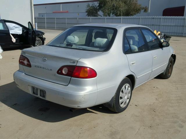 2T1BR12E31C470561 - 2001 TOYOTA COROLLA CE SILVER photo 4