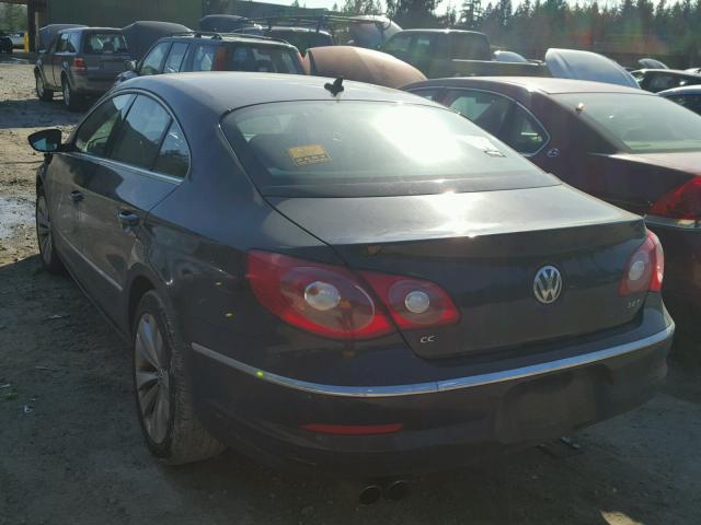 WVWMP7AN0CE531741 - 2012 VOLKSWAGEN CC SPORT BLUE photo 3