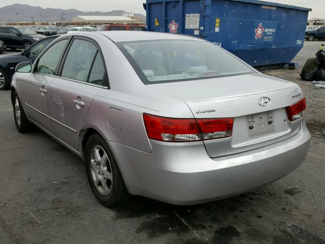 KMHEU46C16A108130 - 2006 HYUNDAI SONATA GLS SILVER photo 3