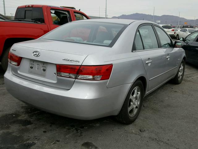 KMHEU46C16A108130 - 2006 HYUNDAI SONATA GLS SILVER photo 4