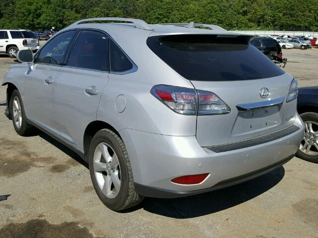 2T2BK1BA4BC095181 - 2011 LEXUS RX 350 SILVER photo 3