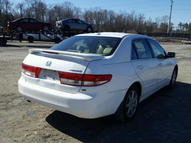 1HGCM66524A077655 - 2004 HONDA ACCORD EX WHITE photo 4