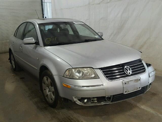 WVWTH63B81P193321 - 2001 VOLKSWAGEN PASSAT GLX SILVER photo 1